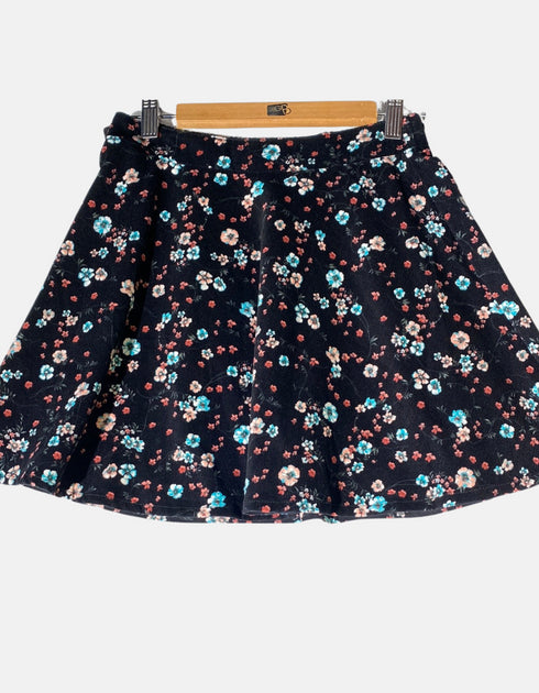 Skirt woman floral black FM